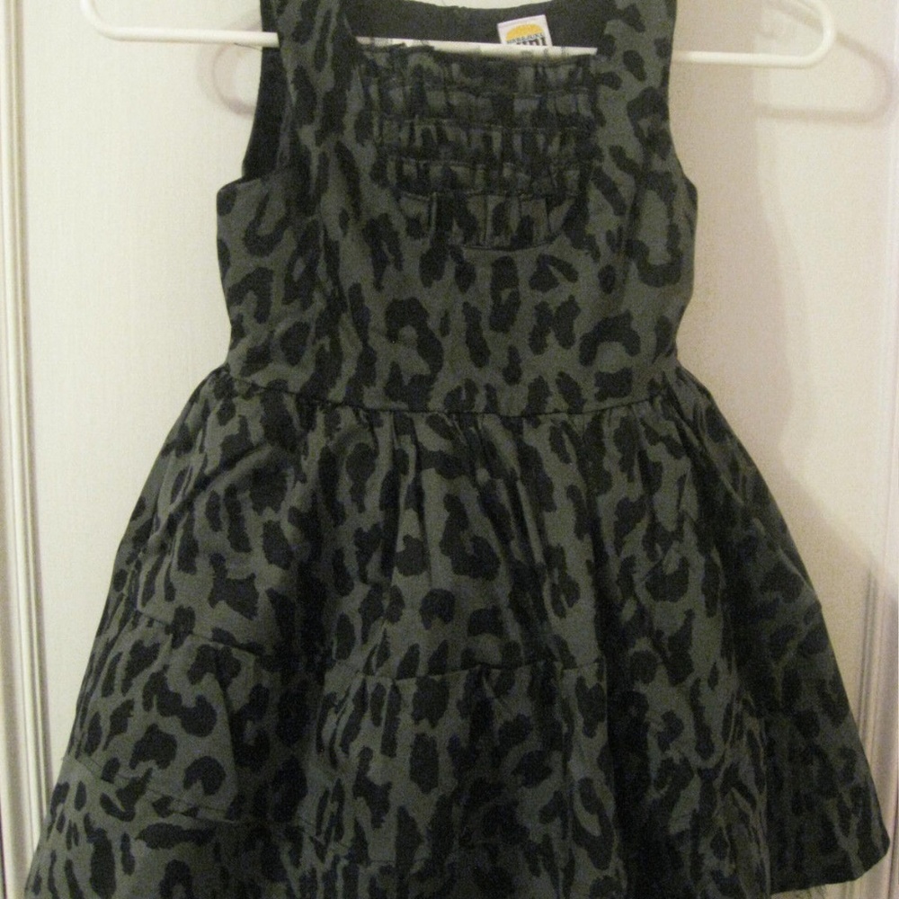 Girls Harajuku Mini Leopard Print Dress-Size 6/6x - Picture 4 of 5